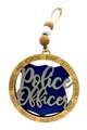 Police Officer Ornament – Thin Blue Line Christmas | Law Enforcement Gift | Police Badge Ornament | First Responder Appreciation Decor