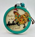 Funny Chicken Christmas Ornaments “Making a List, Chicken It Twice” Farmhouse Holiday Decor | Santa Chicken | Gift for Chicken Lovers