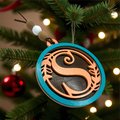 Personalized Monogram Ornament – Laser Cut Wood Initial Ornament | Custom Letter Christmas Ornament | Rustic Farmhouse Holiday Decor