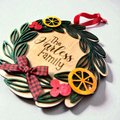 Christmas Wreath Family Ornament