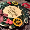 Christmas Wreath Family Ornament