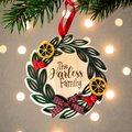 Christmas Wreath Family Ornament