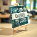 Flow Art Mini Canvas Painting on Easel – “That’s Enough Adulting for Today”