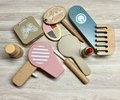 Personalized Wooden Kids Makeup Set | Custom Name Pretend Play Toy | Montessori Makeup Toy | Wooden Play Makeup Gift for Girls