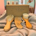 Personalized Wooden Baby Brush Set | Custom Name Baby Hairbrush & Comb | Newborn Grooming Set | Baby Shower Gift Keepsake