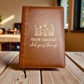 Inspirational Leather Journal | “Grow Through What You Go Through” Notebook | Motivational Gift | Daily Journal | Encouragement Gift