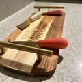 Engraved Charcuterie Board with Cheese Knives | Wooden Serving Tray | Cheese Board Gift Set | Housewarming & Wedding Gift
