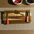 Engraved Charcuterie Board with Cheese Knives | Wooden Serving Tray | Cheese Board Gift Set | Housewarming & Wedding Gift