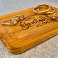 Engraved Wooden Tray | “Start Each Day with a Grateful Heart” | Rustic Wood Catchall Tray | Inspirational Home Decor Gift