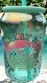 Sun Salt Sand Glass Can Cup | Beach Vibes Glass Tumbler with Straw | Summer Iced Coffee Cup | Tropical Drinkware | Coastal Gift