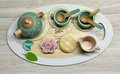 Personalized Wooden Tea Set for Kids | Custom Name Tea Tray | Montessori Pretend Play Toy | Wooden Tea Party Gift for Toddlers