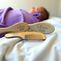 Personalized Wooden Baby Brush Set | Custom Name Baby Hairbrush & Comb | Newborn Grooming Set | Baby Shower Gift Keepsake