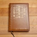 Inspirational Leather Journal “Be Gentle Be Bold Be Authentic Be Kind Be You” Notebook | Motivational Gift | Daily Journal | Self Care Gift