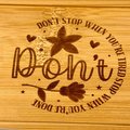 Engraved Bamboo Tray | “Don’t Stop When You’re Tired, Stop When You’re Done” | Motivational Catchall Tray | Inspirational Gift