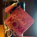 Blessed Mom Tumbler and Keychain Set | Sunflower Mom Gift | Matching Mom Drinkware & Keychain | Mother’s Day Gift | Christian Mom Gift