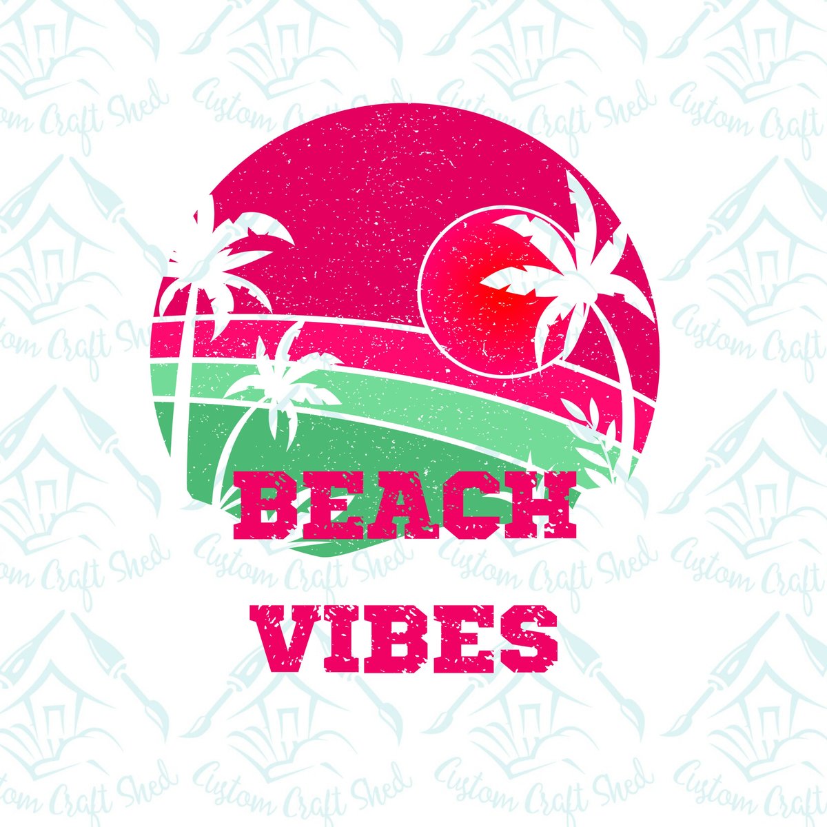 Beach Vibes/Digital Designs/Sublimation/Palm Trees/PNG/
