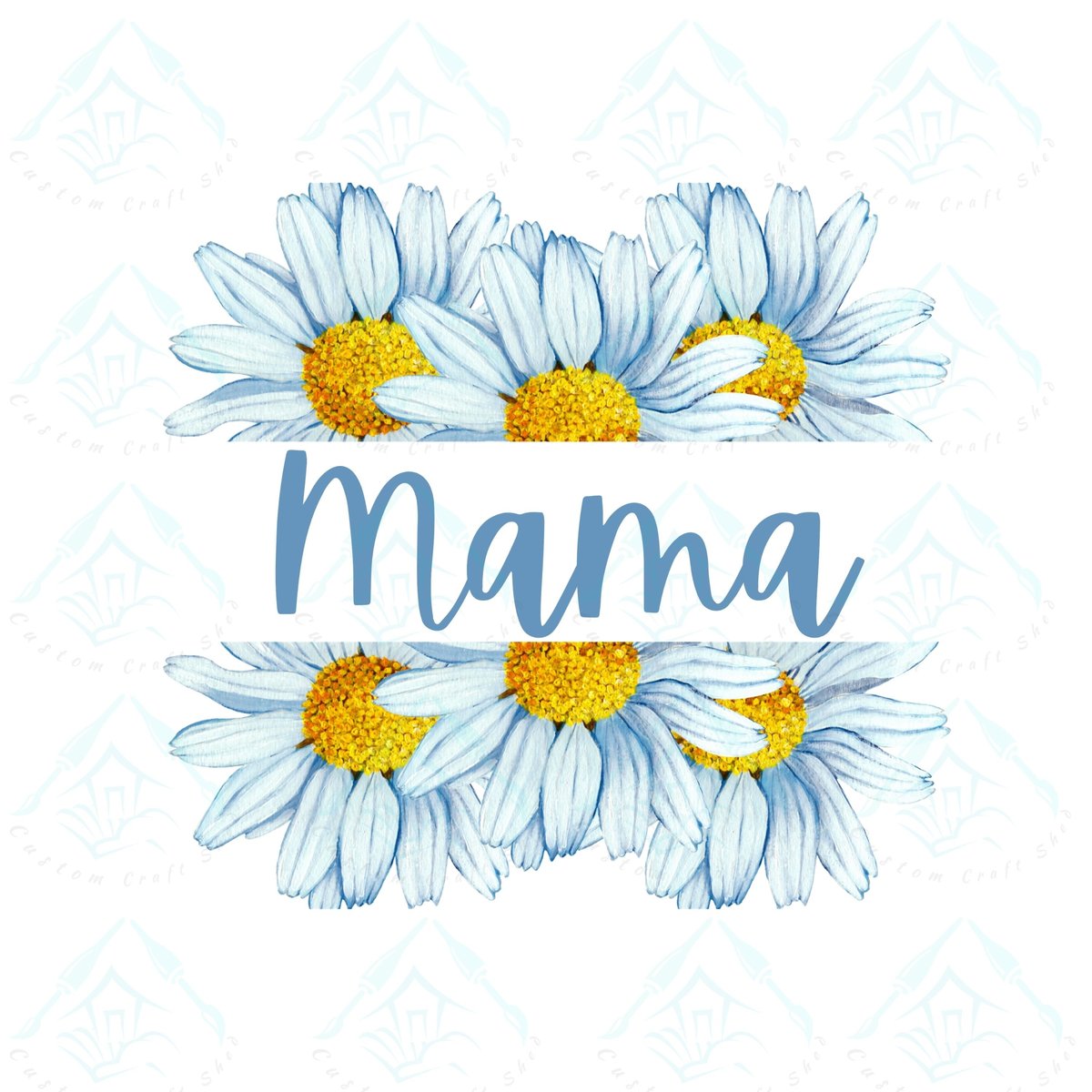 Mama Daisy/Sublimation/Split Name Frame/PNG/