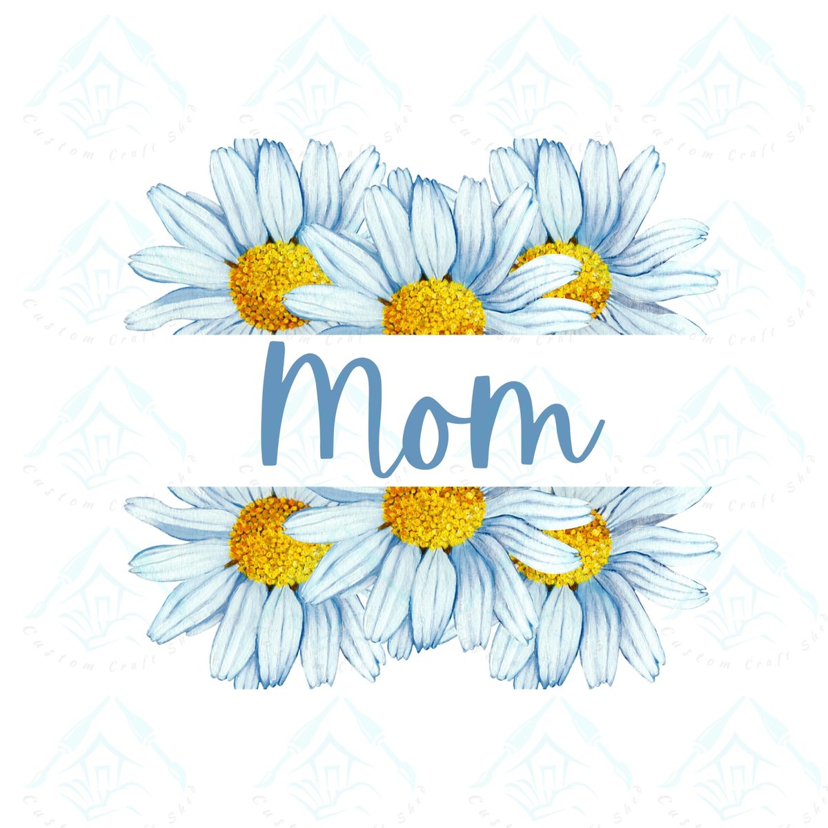 Mom Daisy/Digital Design/Sublimation/Split Name Frame/PNG/