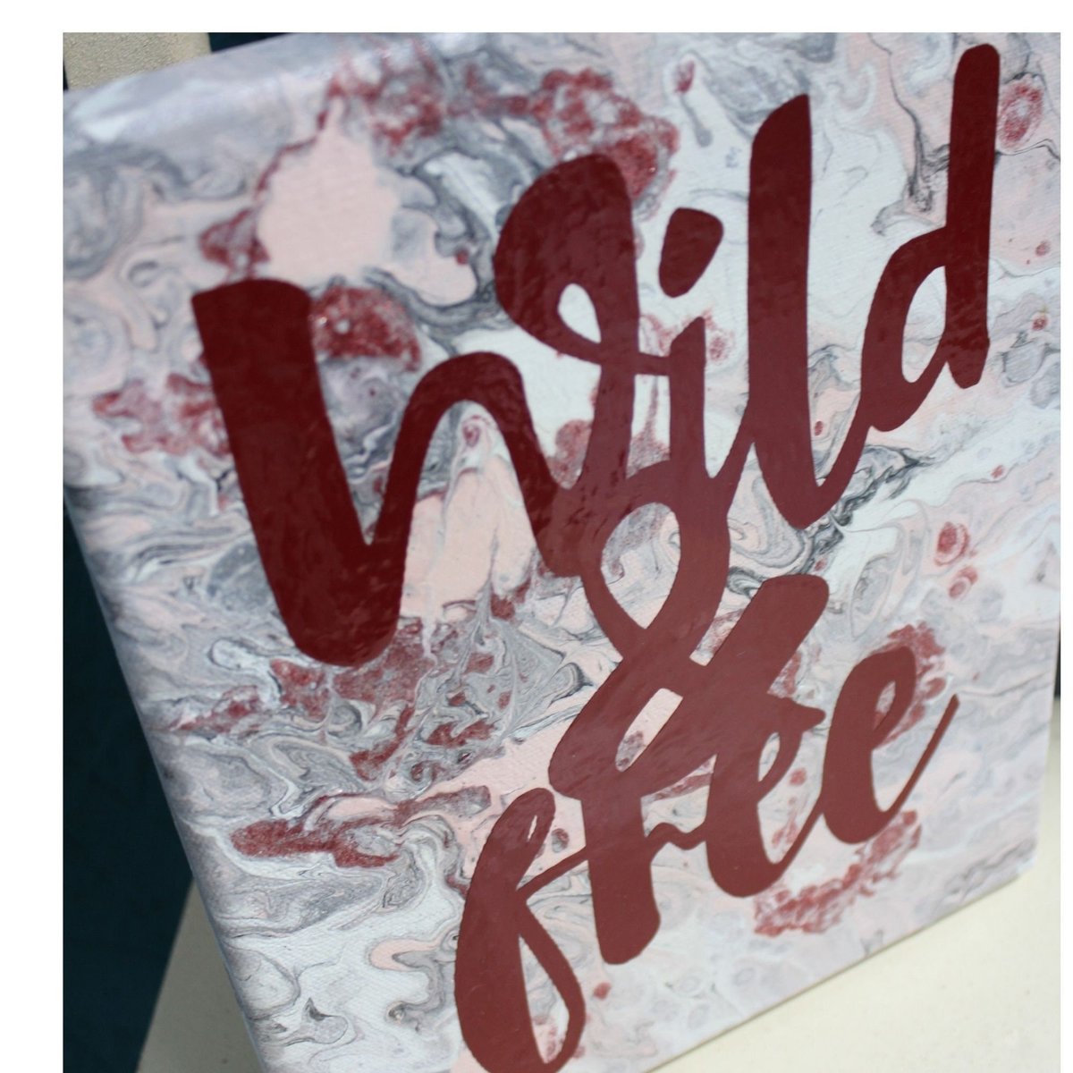 Wild & Free Flow Painting Stretched Canvas
