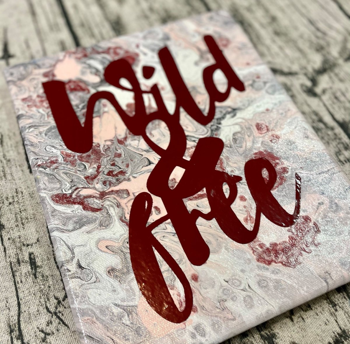 Wild & Free Flow Painting Stretched Canvas