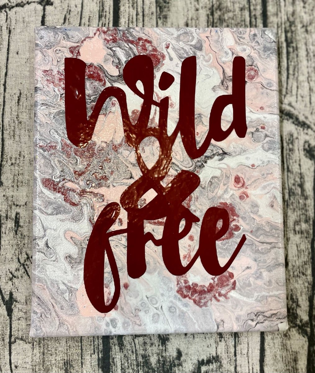 Wild & Free Flow Painting Stretched Canvas