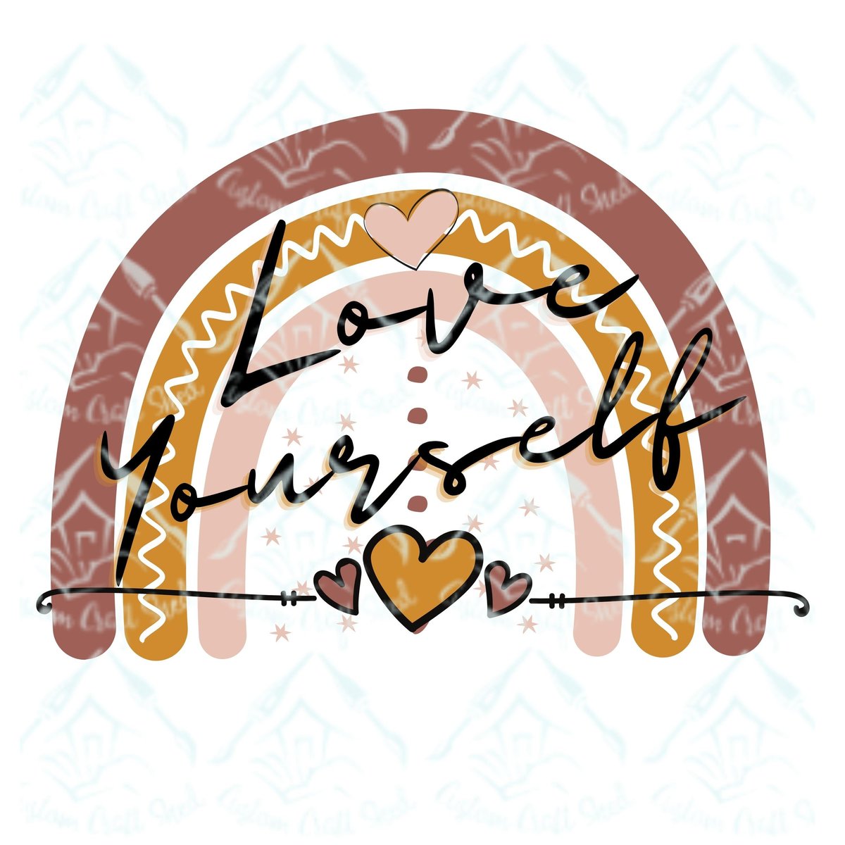 Love Yourself Rainbow/Respect/Boho/Digital Designs/Sublimation/PNG