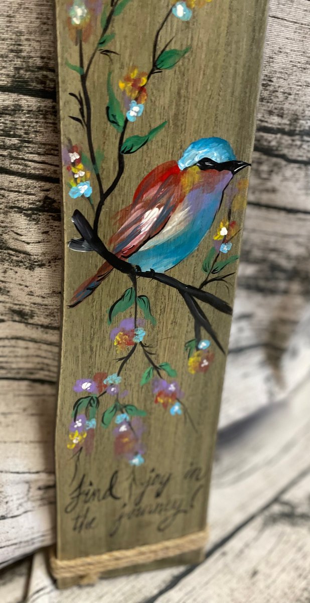 Find Joy in the Journey Hand Painted Wood Hanging Sign Decor