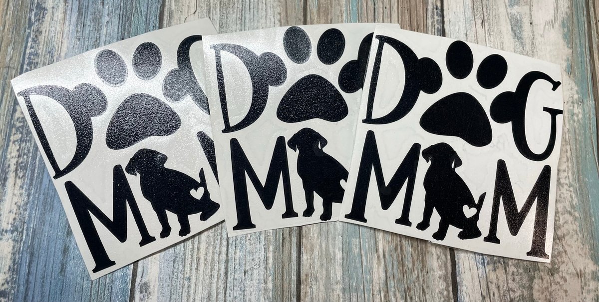 Dog Mom Beagle Custom Decal Silhouette Laptop Cup Auto Window