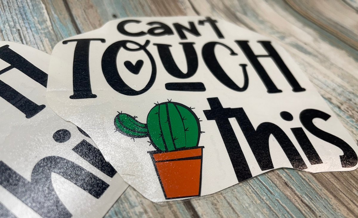 Can't Touch This Cactus Custom Decal Laptop Cup Auto Window Sarcasm