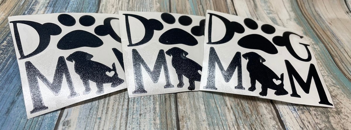 Dog Mom Beagle Custom Decal Silhouette Laptop Cup Auto Window