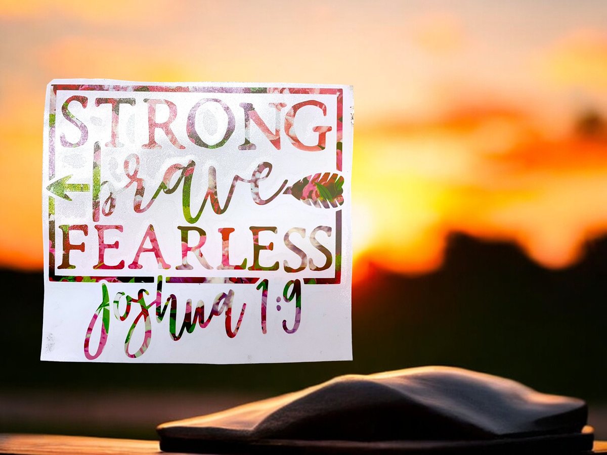 Strong Brave Fearless Custom Decal Laptop Cup Auto Window