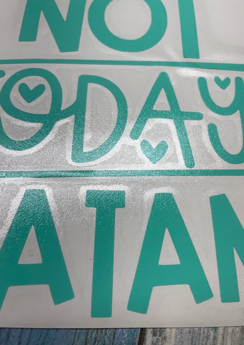 Not Today Satan Custom Decal Laptop Cup Auto Window