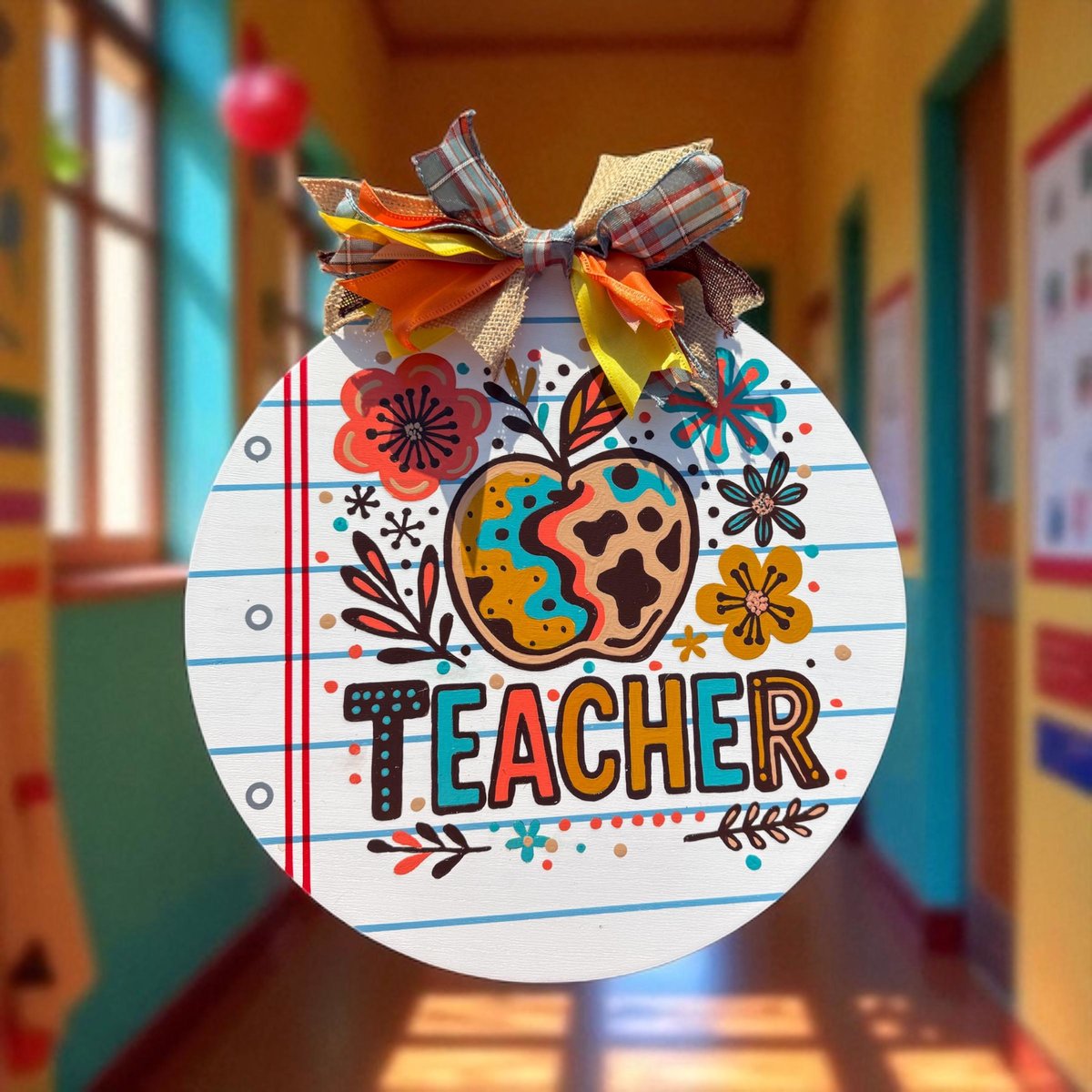 Boho Teacher Door Hanger – Classroom Decor – Back to School Sign