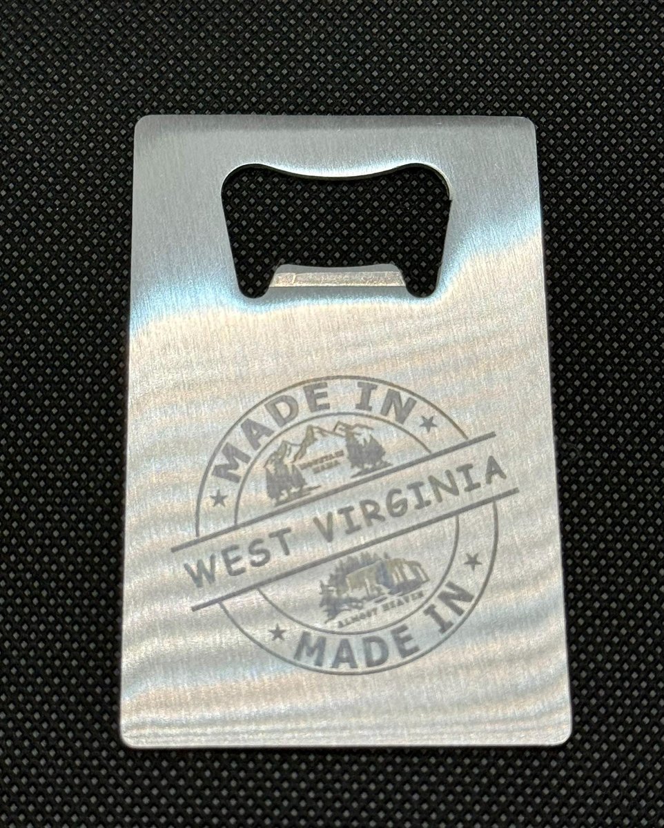 Custom Laser-Cut Stainless Steel Bottle Opener, Birthday/Anniversary Gifts, Compact Party, Sleek Design