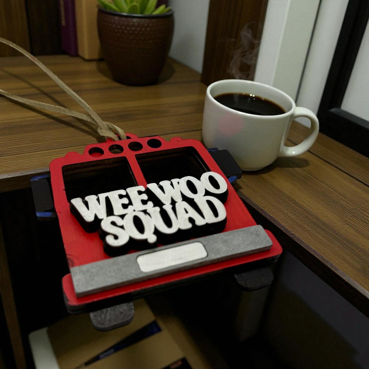 Firefighter Ornament | Wee Woo Squad Christmas Ornament | Fire Department Gift | First Responder Gift | Fire Truck Ornament | Fireman Decor