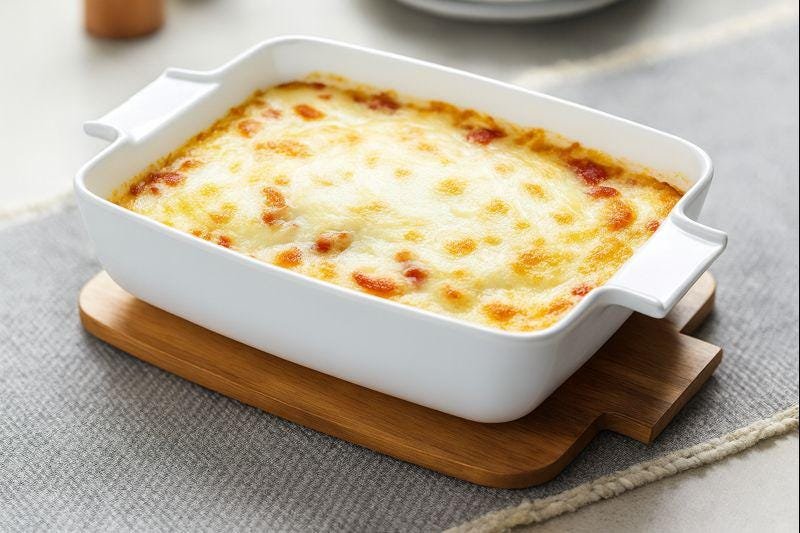 Ceramic Casserole Dish with Engraved Wooden Lid | Rustic Baking Dish | Scripture Casserole Dish | Housewarming & Wedding Gift