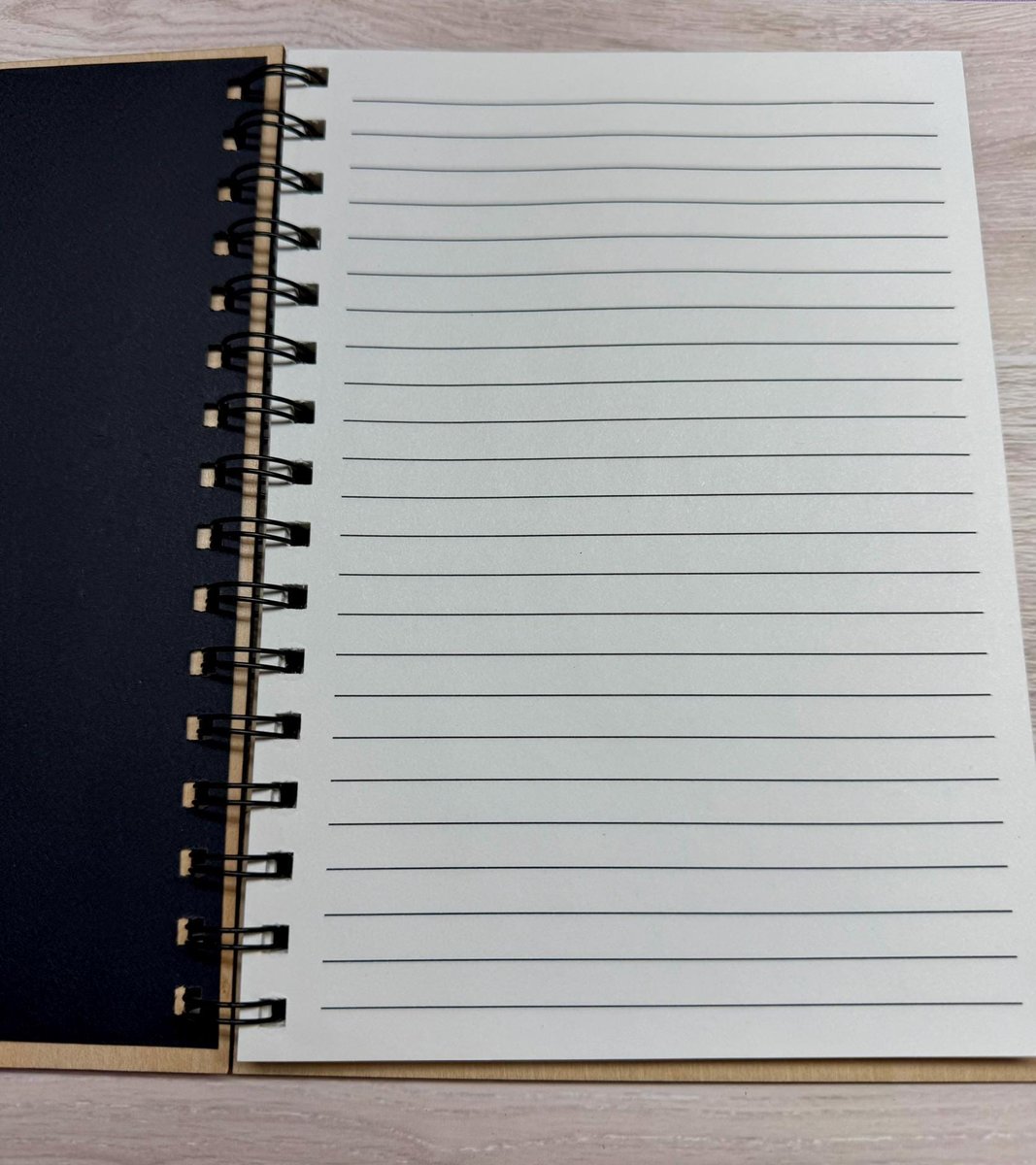 Wooden Book Lover Notebook | “My Weekend Is All Booked” Journal | Wood Cover Spiral Notebook | Reader Gift | Bookish Journal