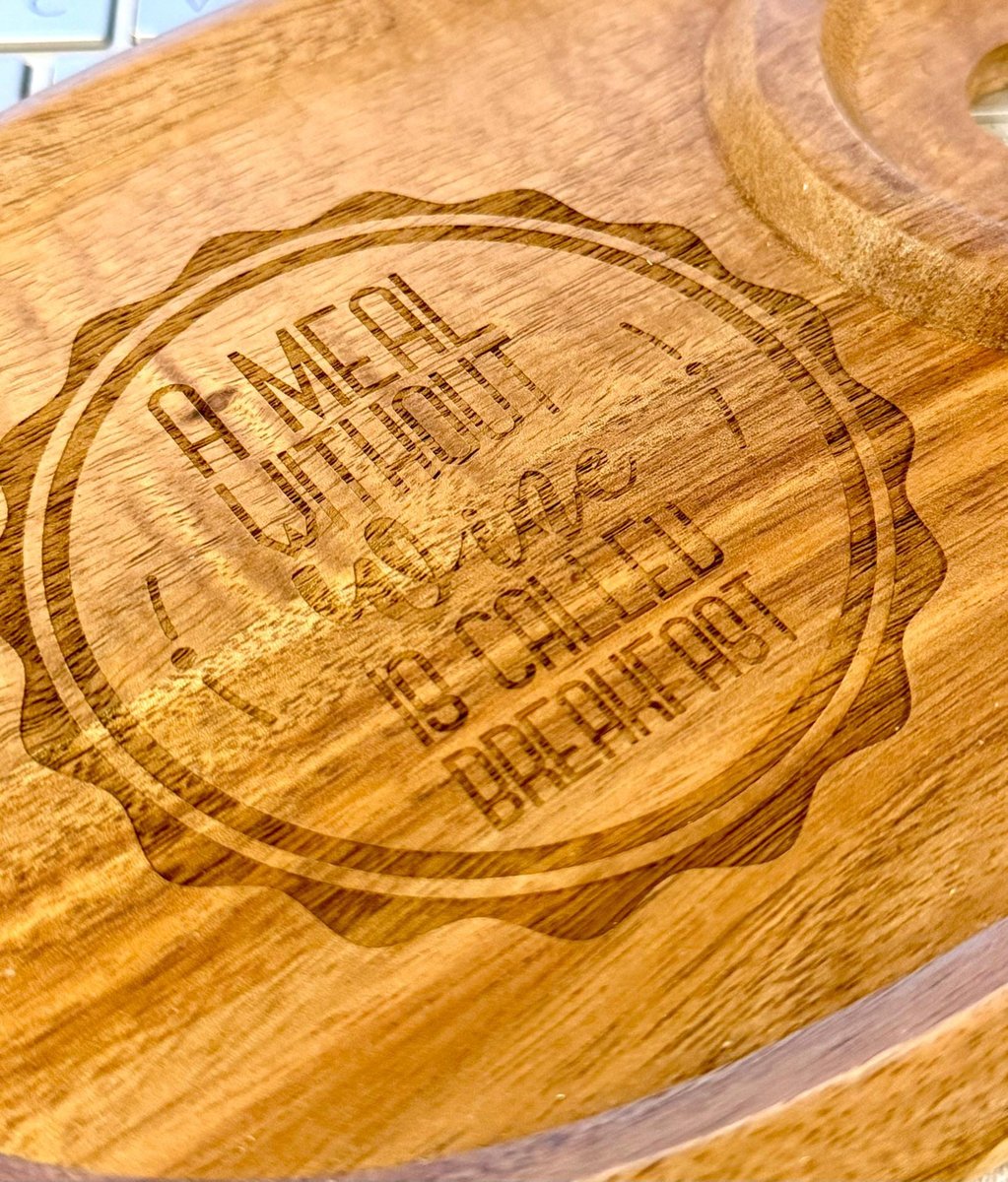 Engraved Wooden Wine Glass Holder | Wine Tasting Tray | Stemware Holder with Funny Quote | Wine Lover Gift