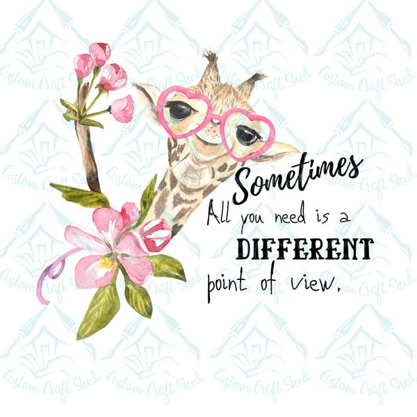 Giraffe Different Point of View/Digital Designs/Sublimation/Giraffes/PNG/