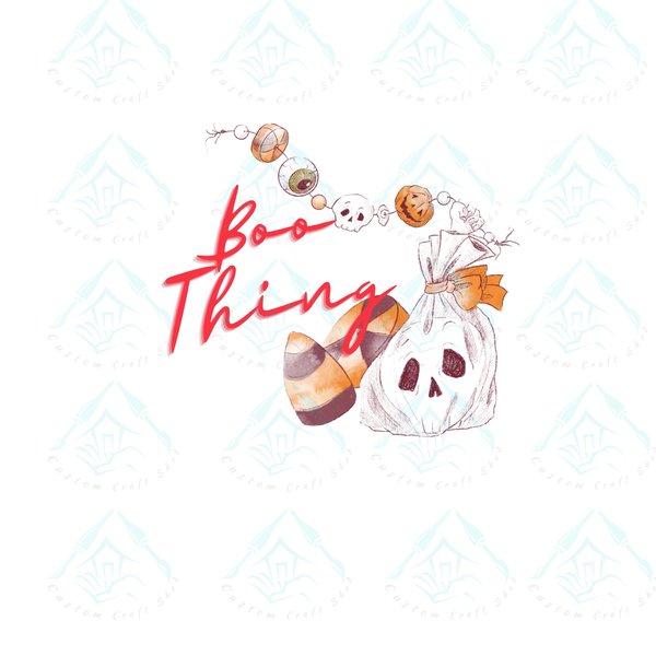 Boo Thing Ghost Candy Corn/Digital Designs/Sublimation/PNG/