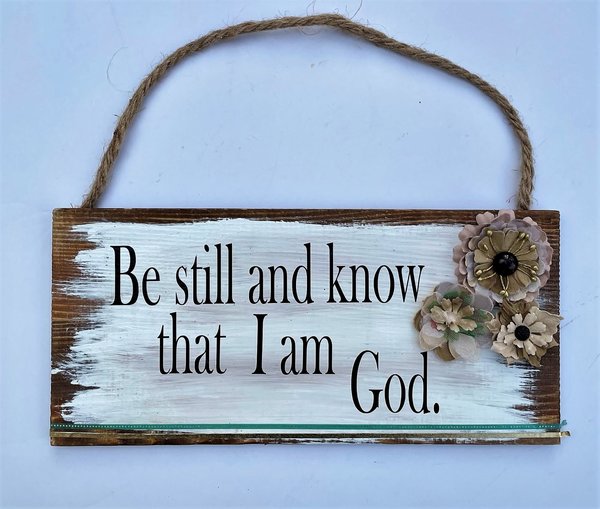 Flower Wood Hanging Sign