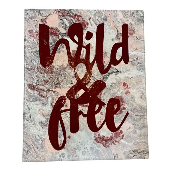 Wild & Free Flow Painting Stretched Canvas