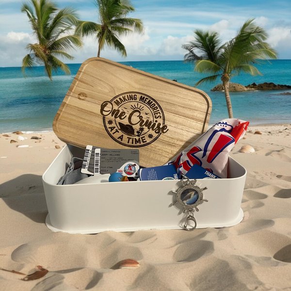 Cruise Keepsake Box | Making Memories One Cruise at a Time | Cruise Memory Box | Personalized Travel Keepsake | Cruise Gift for Couples